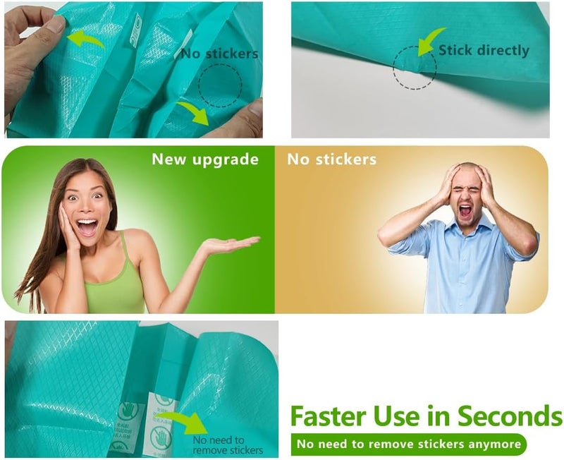 TenFans Toilet Seat Covers Disposable - 20 Count Individually Travel Pack - Sticker Free Faster Use - Waterproof XL Covers for Adults and Kids - Travel Accessories Public Restrooms, Camping, Airplane - Image 4